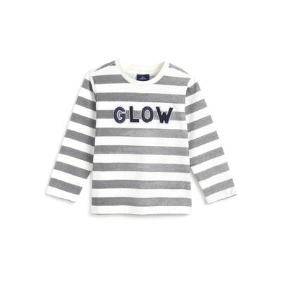 Boys Bronze Striped Long Sleeve T-Shirt